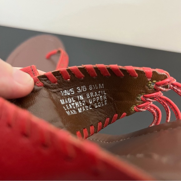 Franco Sarto Embroidered Leather Sandals -  Size 8.5 - Picture 8 of 10